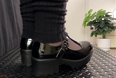Painful CBT in Mary Jane Shoes - Bootjob, Shoejob, Ballbusting, CBT, Trample, Trampling, Crush, Crushing